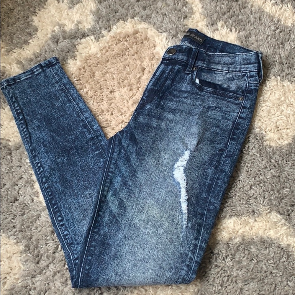 Express Acid Wash - 6R jeggings